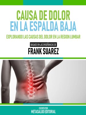 cover image of Causa De Dolor En La Espalda Baja--Basado En Las Enseñanzas De Frank Suarez